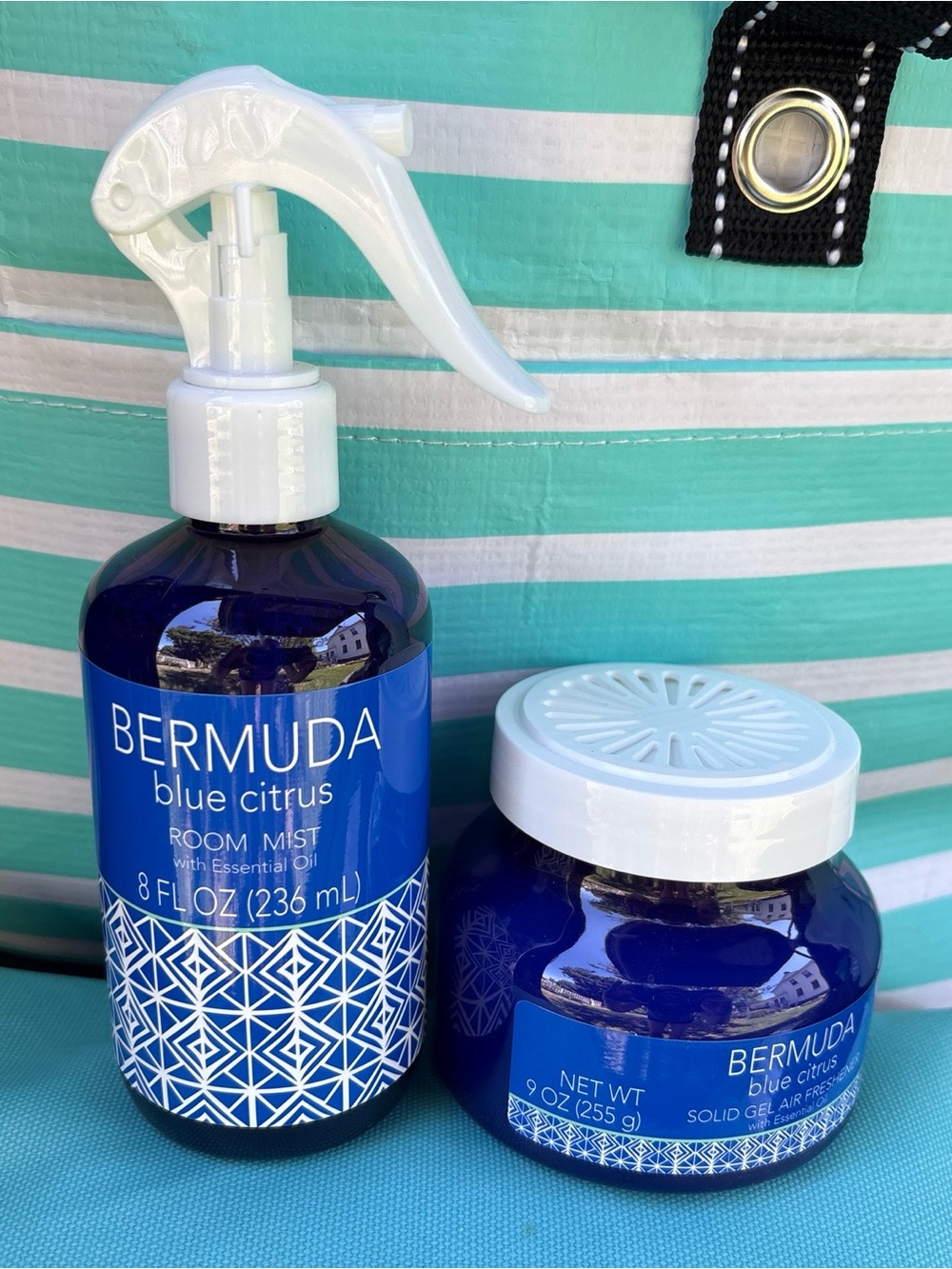 Bermuda blue citrus room list and gel freshener
